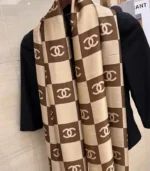 Premium Monogram Printed Silk-Finish Hijab - Image 2