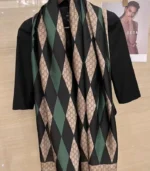 Premium Monogram Printed Silk-Finish Hijab - Image 2