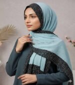 Ribbed Cotton Silk Hijab - Image 2