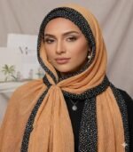 Ribbed Cotton Silk Hijab - Image 4