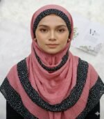 Ribbed Cotton Silk Hijab - Image 4