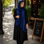 Premium Royal Blue Soft Crinkle Hijab
