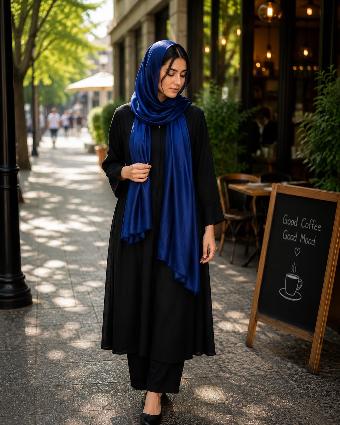 WhatsApp Image 2026-07-09 at 18.44.56 (1) Premium Royal Blue Soft Crinkle Hijab - Image 1