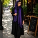 Premium Royal Purple Soft Crinkle Hijab