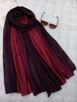 Premium Wine Red Soft Crinkle Hijab - Image 2