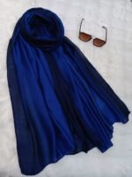 Premium Royal Blue Soft Crinkle Hijab - Image 2