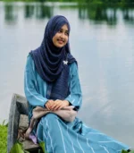 Premium Champagne Beige Shimmer Border Silk-Finish Hijab