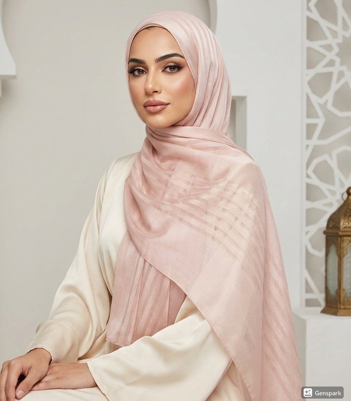 hijab_model_06_700x800 Premium Shimmery Crinkle Tissue Hijab - Image 1