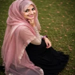 Premium Dusty Rose Shimmer Pearl Border Hijab
