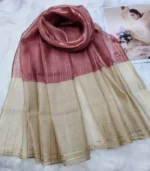 Golden Stripe Premium Tissue Hijab - Image 2